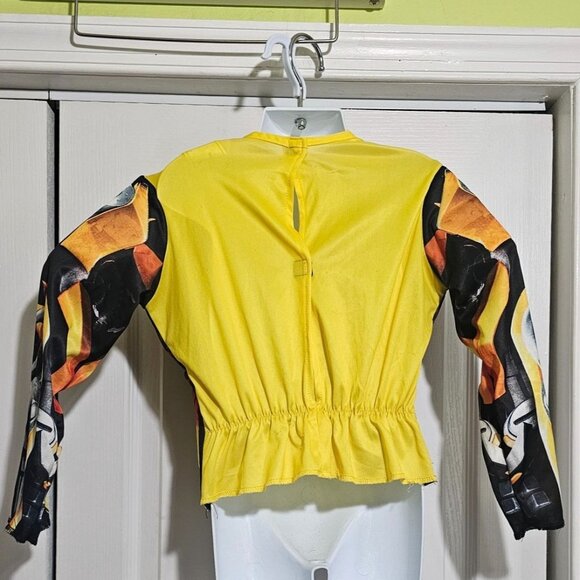 Rubie's Kids Bumblebee Muscle Top & Mask Set Costume Halloween Transformers Boys - Picture 4 of 9